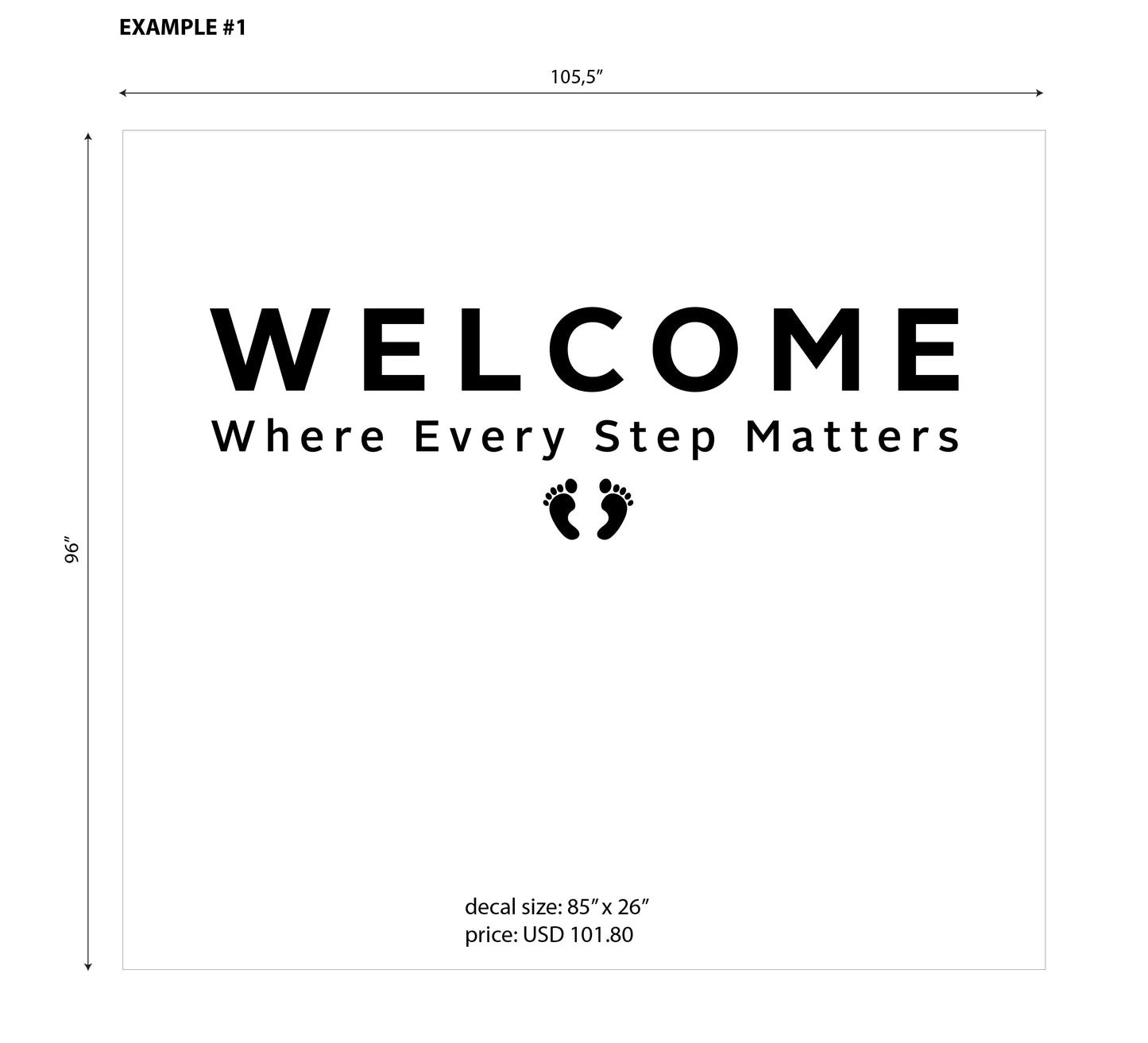 Example #1 – Custom Wall Decal