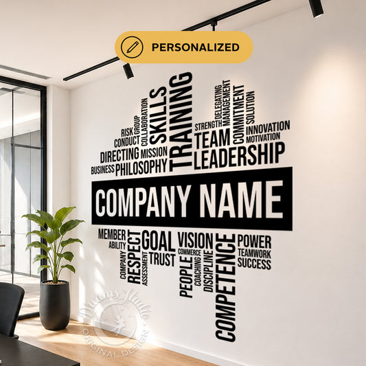 Personalized Office Wall Vinyl Decal motivational, inspirational