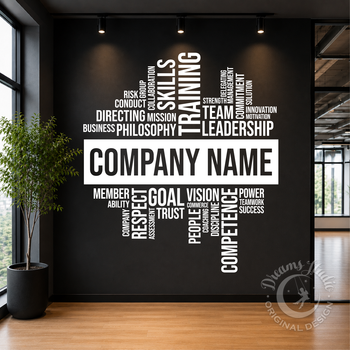 Personalized Office Wall Vinyl Decal motivational, inspirational