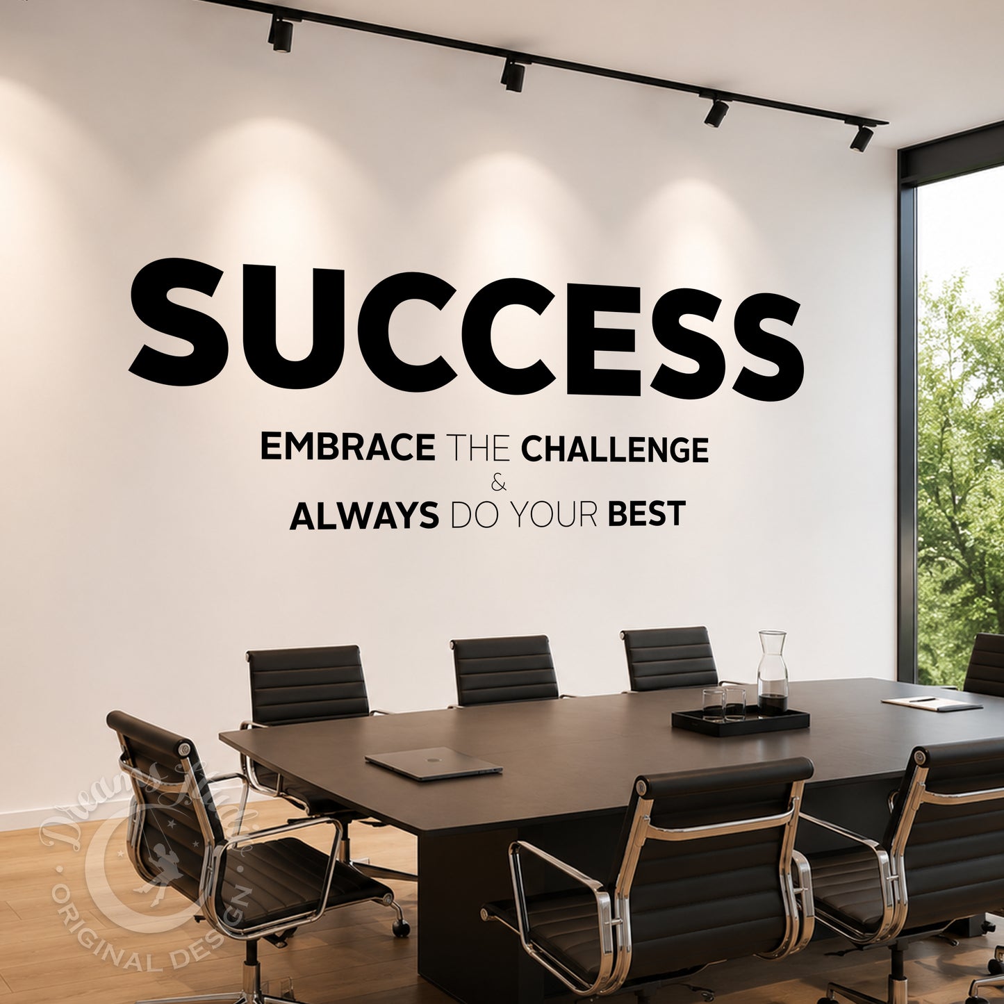 Success Office Wall Decal, Motivational Inspirational Quote