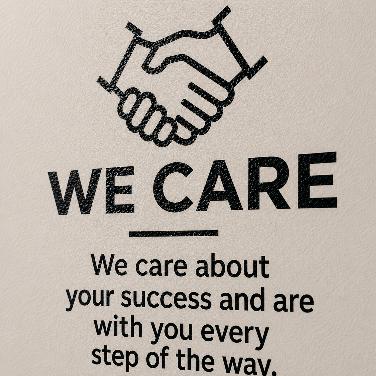 Our Customer Promise Wall Decal | Office Wall Decor