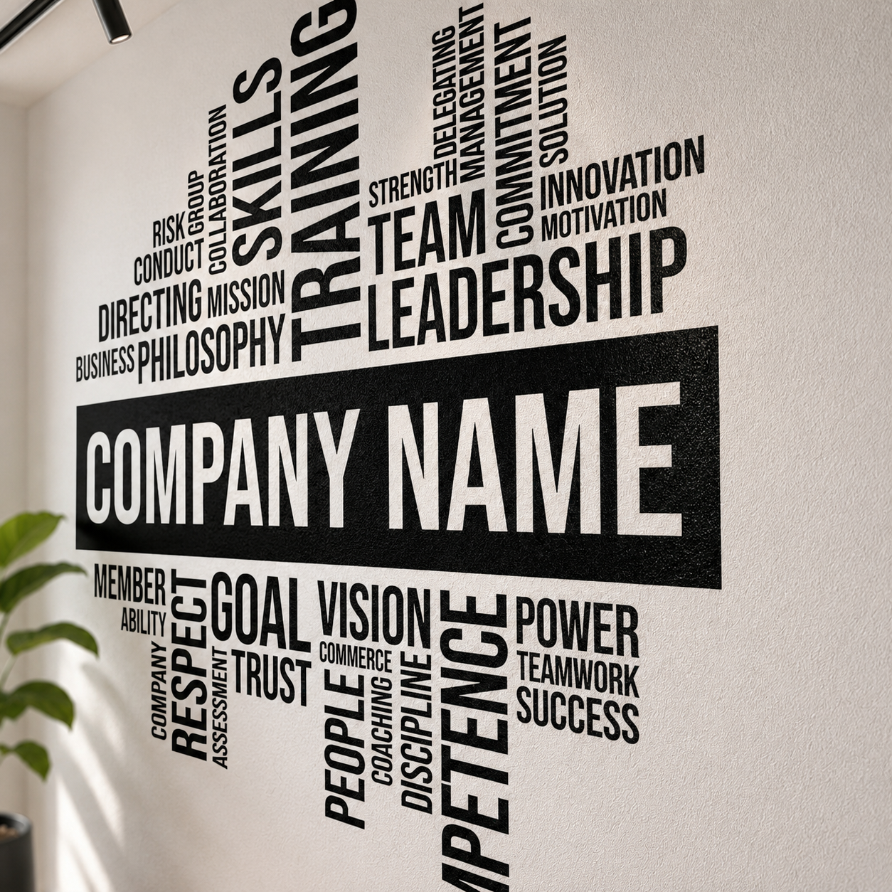 Personalized Office Wall Vinyl Decal motivational, inspirational